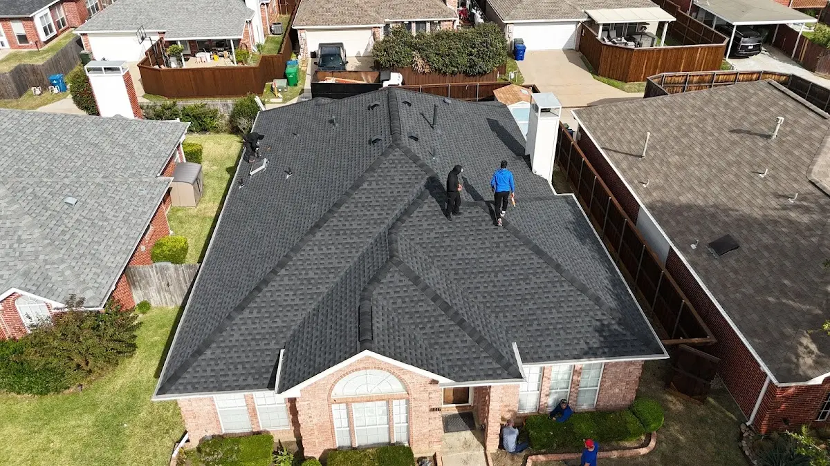 Slate & Tile Roof Repair work in progress on a St. Johns property